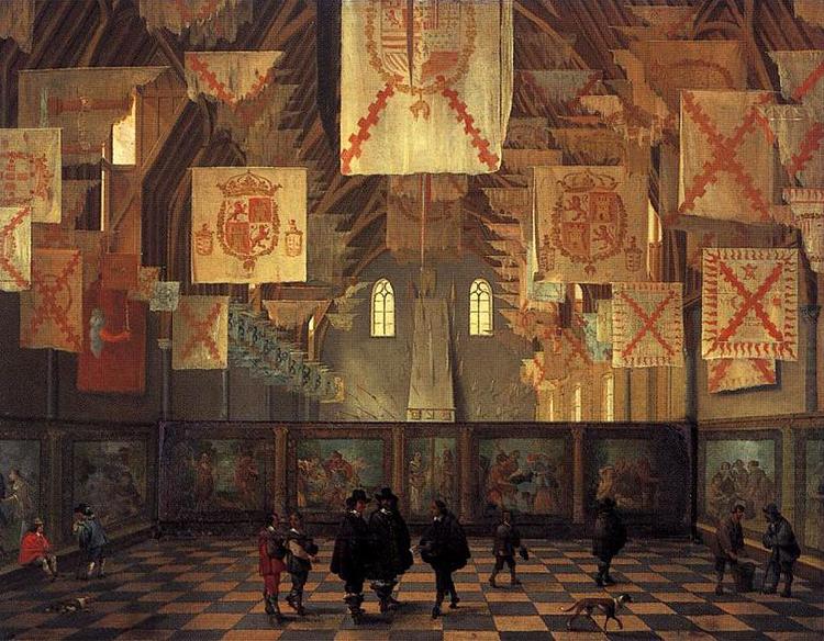Bartholomeus van Bassen Interior of the Great Hall on the Binnenhof in The Hague. china oil painting image